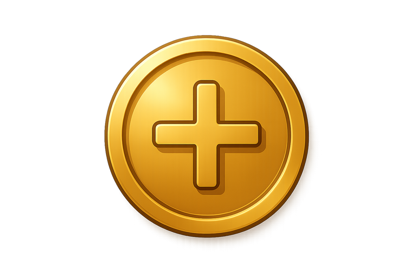 Generat a logo for adding credits like a coin