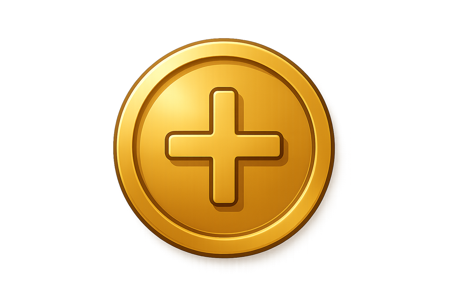 Generat a logo for adding credits like a coin