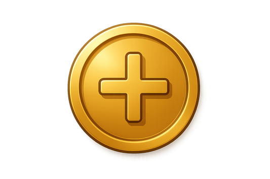 Generat a logo for adding credits like a coin